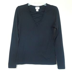 SM Black Mossimo Long Sleeve Shirt